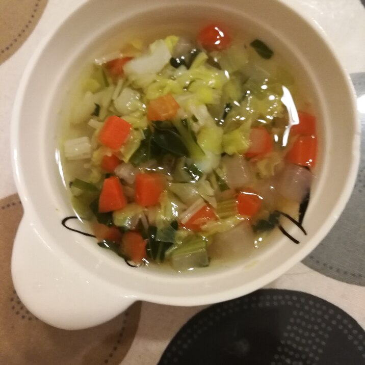 【離乳食完了期】タラと野菜のすまし汁